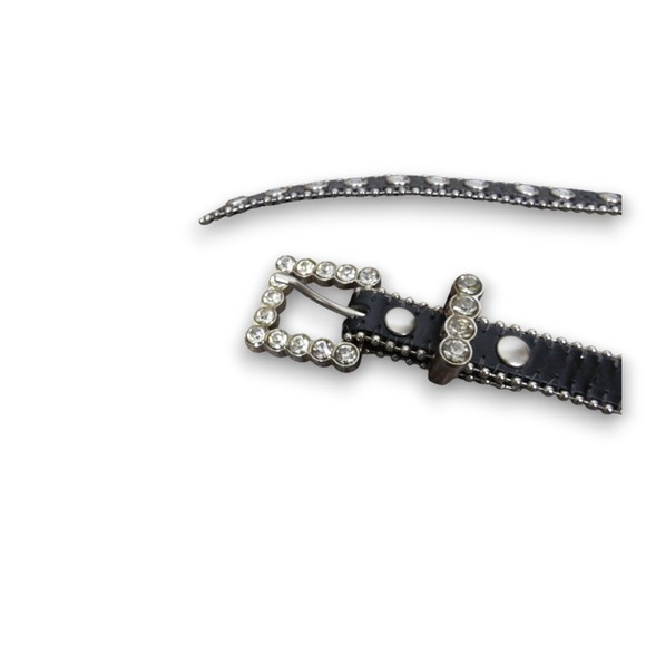 Womens Leather Rhinestone Western Belt Size‎ Medium / Large main image 7